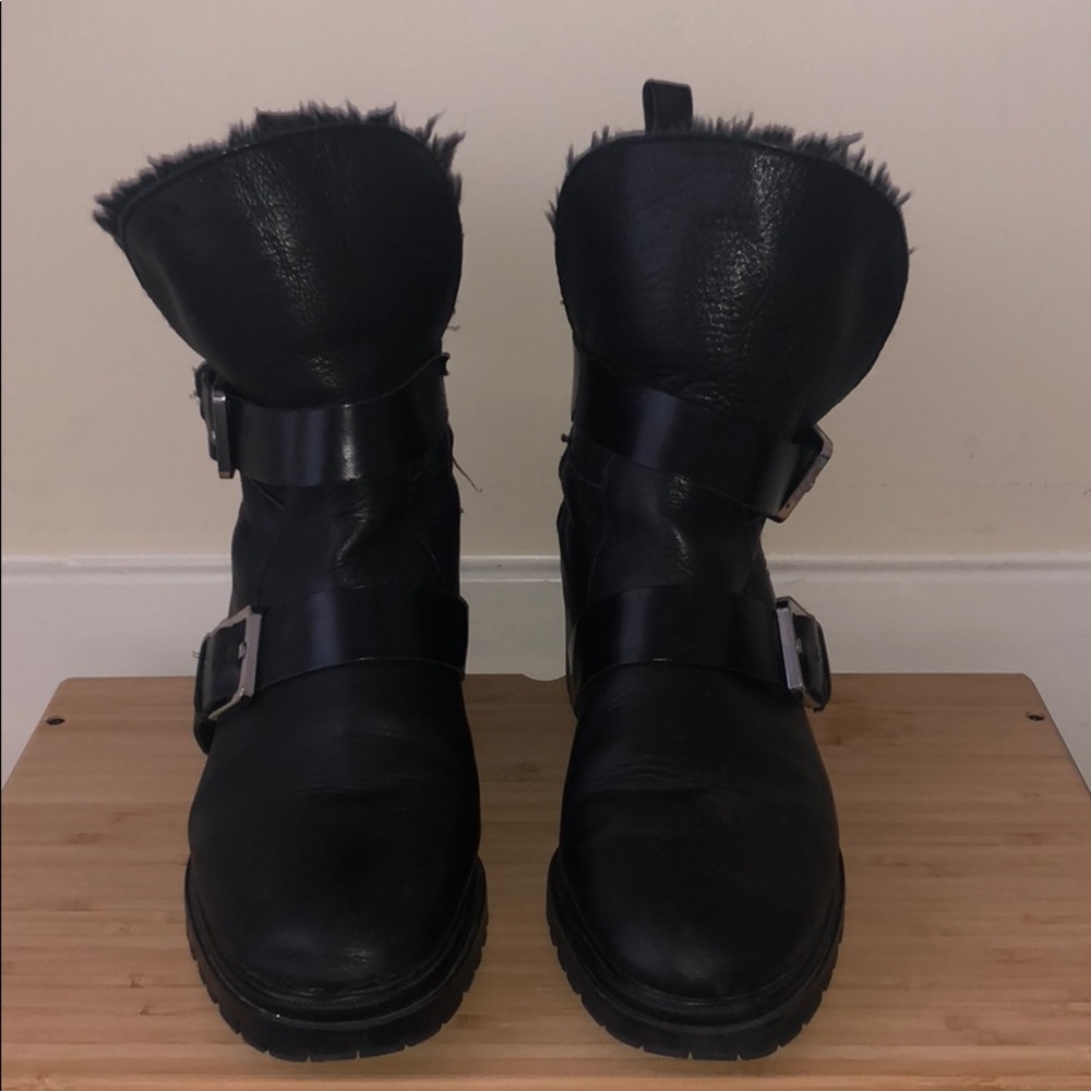 Zara fur lined boots